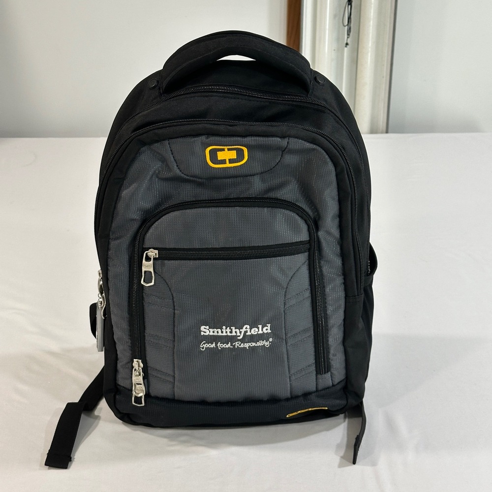 OGIO Colton 411063 Laptop Backpack Black Gray Padded Commuter Travel Bag